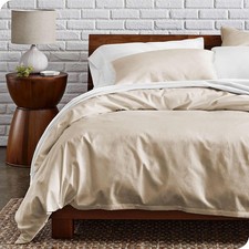 100 Organic Cotton King Duvet Cover Set Crisp Percale Weave Lightweight