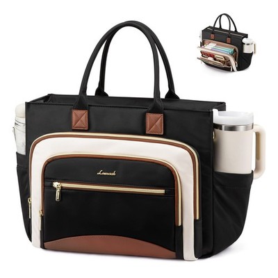 LOVEVOOK Work Tote Bags for Women,Laptop Tote Bag for Women With Large Cup Ho...