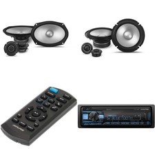 Alpine UTE-73BT, RUE-4360 Remote with 1 Pair Alpine S2-S65C Type S 6.5" Compo...