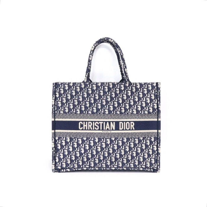 Grand sac fourre tout Dior bleu oblique livre 42 M1286ZRIW 61009028