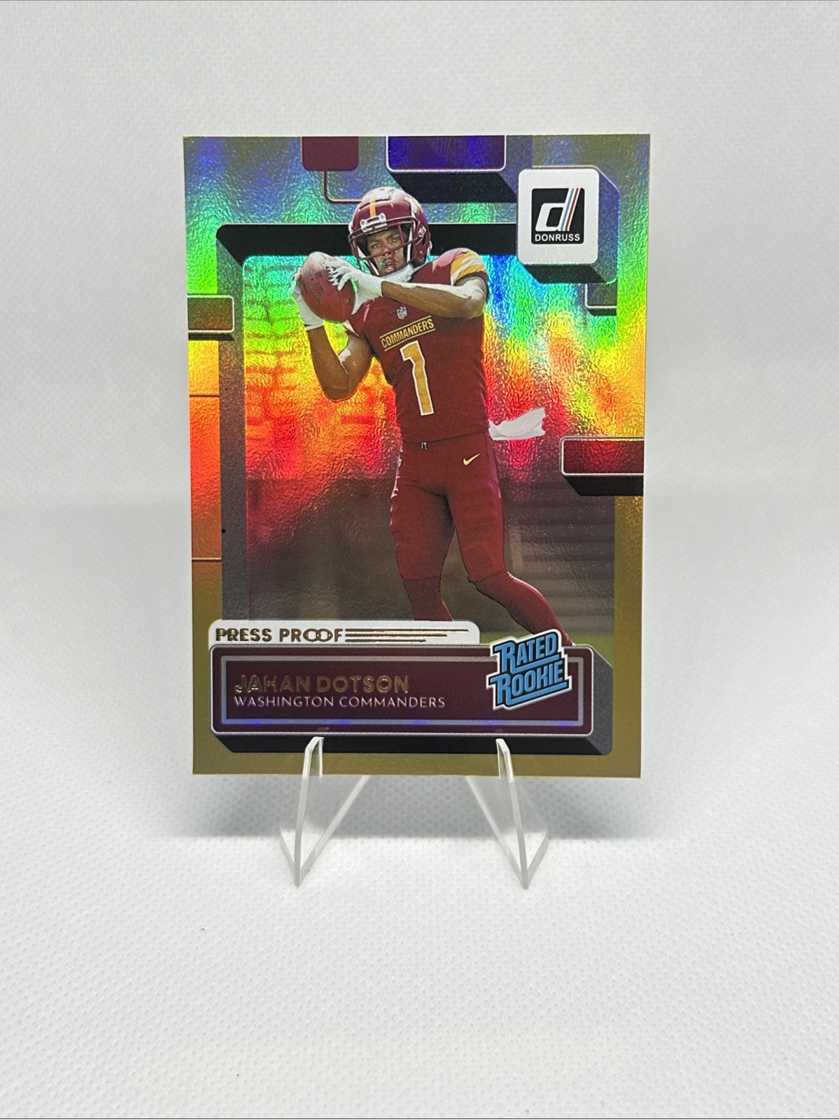 2022 Panini Donruss - Rated Rookie Jahan Dotson #310 Press Proof Premium (RC)