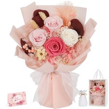 Flowers For Delivery Preserved Bouquet With Vase Rose Gifts For Women Mom