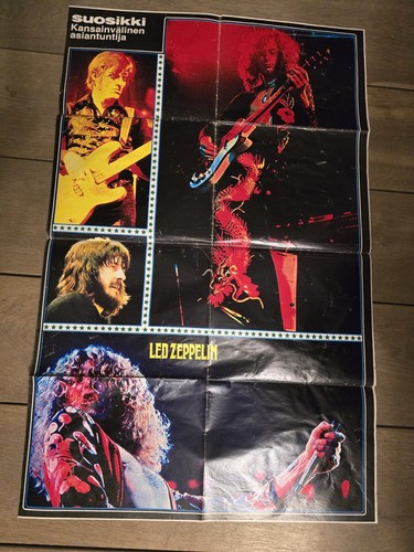 Led Zeppelin - Mega poster - Very rare - Finland 80 X 54 cm 1977 - Bild 2 von 3