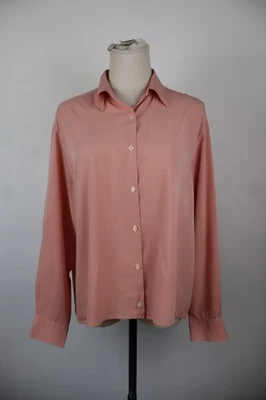 Cacharel Damenbluse Mit Langen Ärmeln 42 Casual Vintage Polyester - Bild 1 von 4