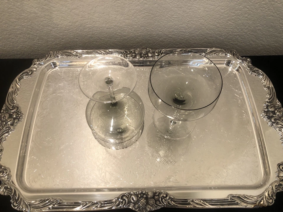 Vintage - 8 Peill Cora Crystal Smoke/Gray Sherbet/Champagne Glasses Rosenthal - Image 3 of 4