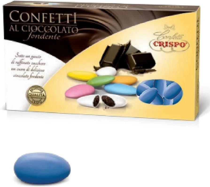 CONFETTI BLU CIOCCOLATO FONDENTE 1KG CRISPO