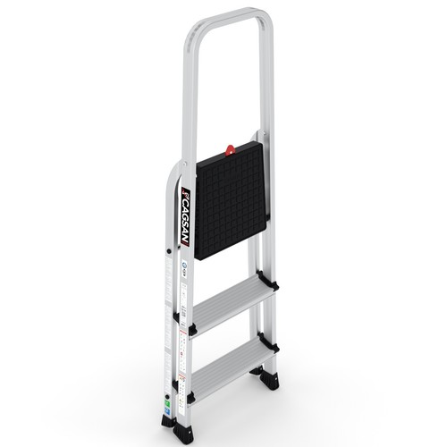 Angebot Premium Stufenstehleiter Haushaltsleiter Klappleiter TÜV-EN Alu 150kg - Bild 18 von 36