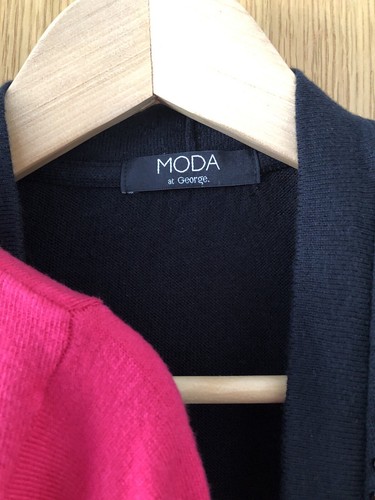 Shrug Cardigans X 2, Précis Fuschia Pink, XS, George Black, Size 12 - Picture 4 of 11