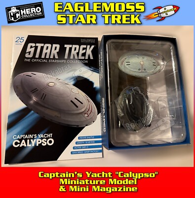 Eaglemoss Star Trek Kapitän Yacht Calypso Modell & Magazin (keine XL Ausgabe)