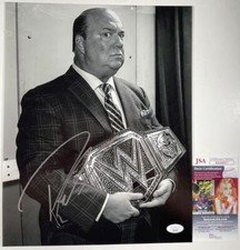WWE NXT Paul Heyman Signed 11x14 Photo B Autograph WrestleMania ECW JSA COA