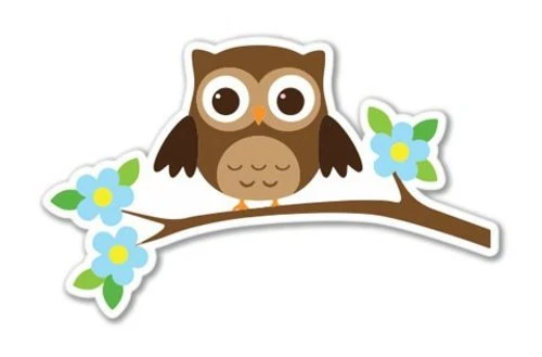 AK WALL ART Owl Tree Branch Vinyl Sticker - SELECT SIZE