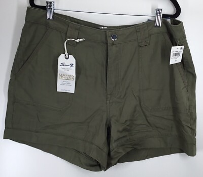 Women's Shorts Patch Pocket Utility Shorts Agave Green Size 12 Seven7 New