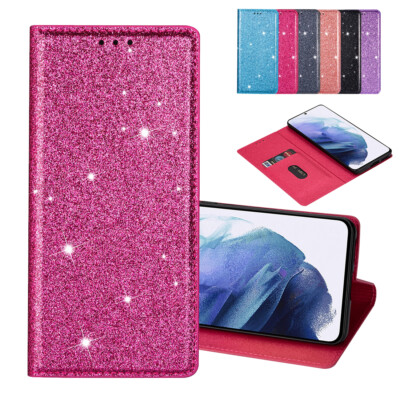 Glitzer Klapp Tasche Hülle Für Samsung A30 A30s A31 A32 A33 5G A40 A41 A50 A50s