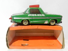 VINTAGE TIN TOY FRICTION POLICE CAR MF 284 MINT IN BOX LITHO CHINA 1960 MIB