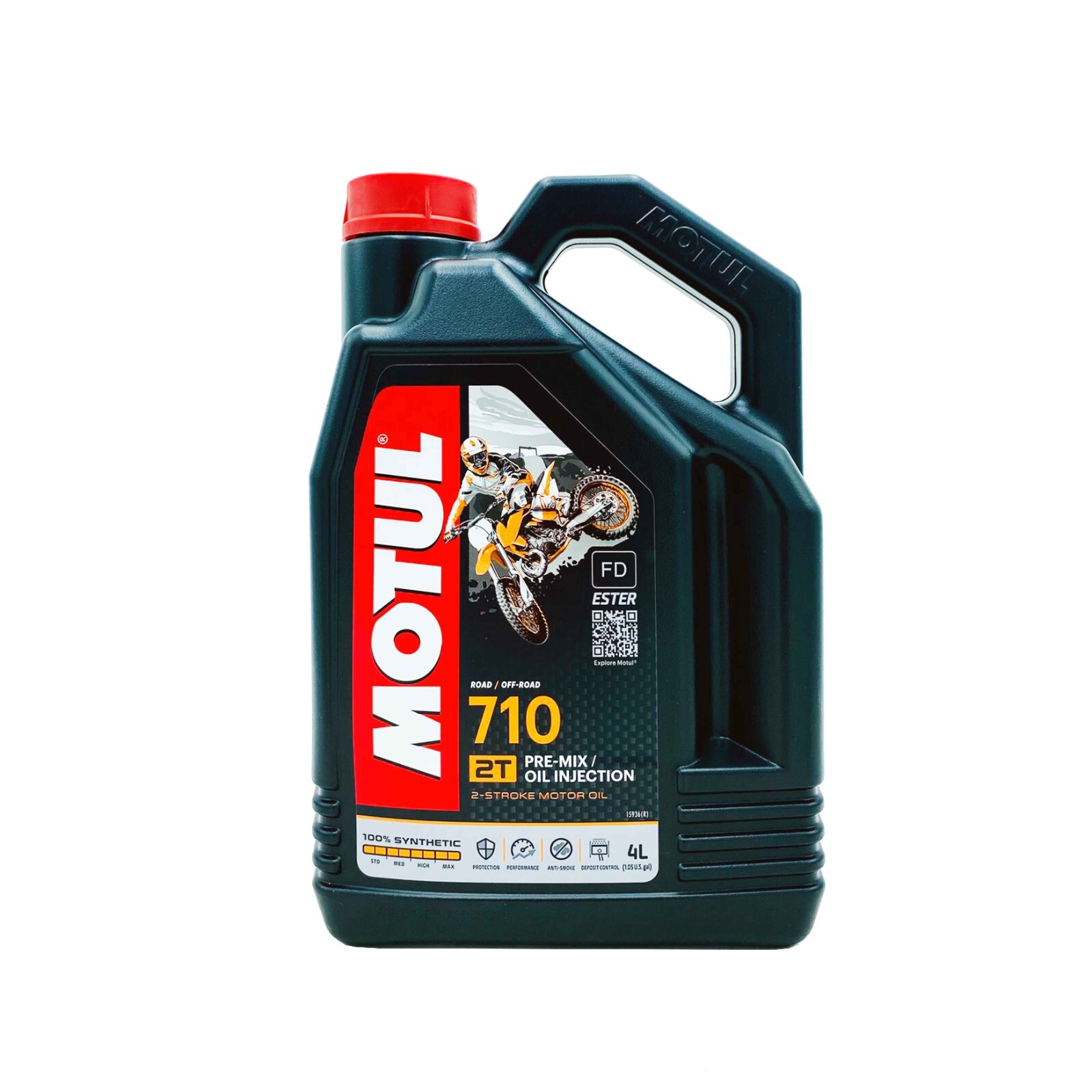 OLIO MISCELA Motul 710 2T 100% Sintetico Moto Scooter 2 tempi 4 LITRI MO15