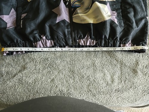 Space Jam Jacket Large Black Looney Tunes Bomber Hooded Members Only Size XL - Picture 15 of 22