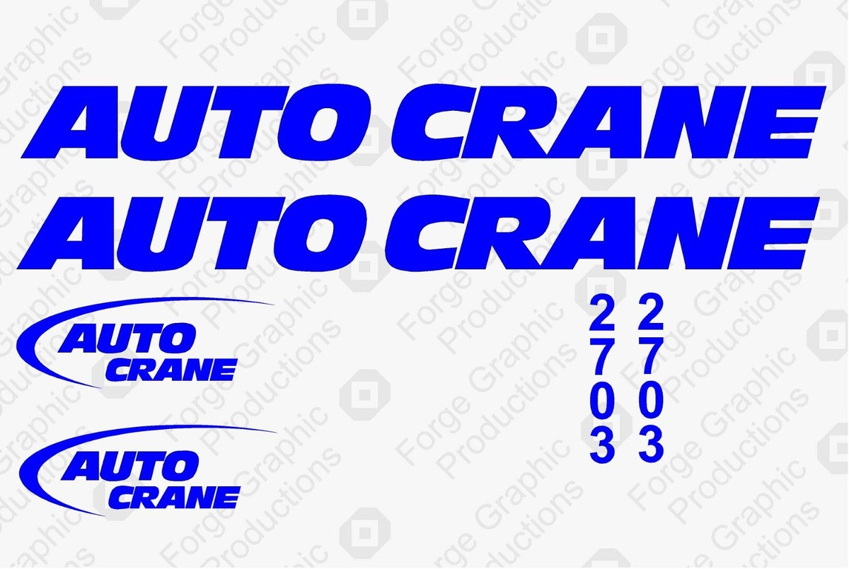 Fits Auto Crane 2703 Crane Truck Replacement Stickers Graphics | eBay