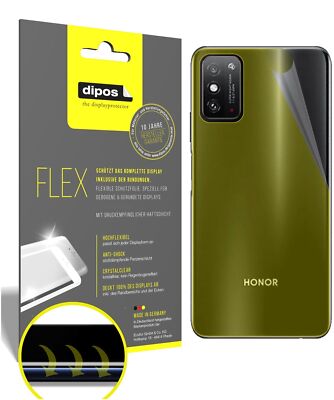 2x Schutzfolie für Honor X10 Max Rückseite inkl. Rundung 3D Full Cover Flex