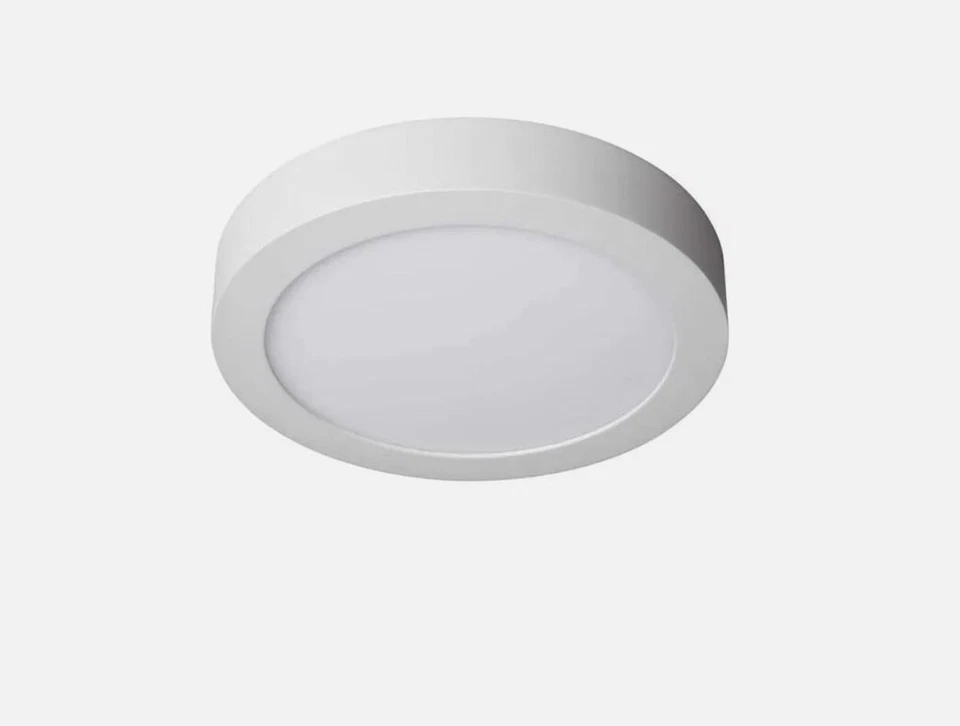 PLAFONIERA TONDA 6W 12W 18W 24W MONTAGGIO ESTERNO CCT TONDA CORNICE BIANCO - Immagine 2 di 4