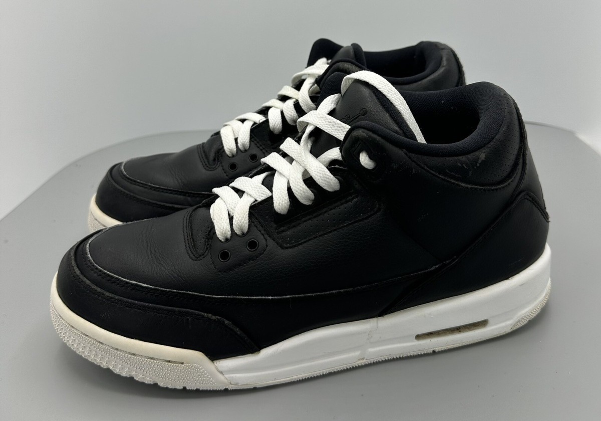 Nike Air Jordan 3 Retro BG Cyber Monday Black White Sneakers Nike Air Jordan 3 Retro BG Cyber Monday Black White Sneakers