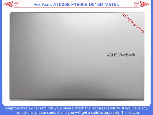 New For Asus A1500E F1500E D515D M515U LCD Back Cover Rear Lid A Shell Silver