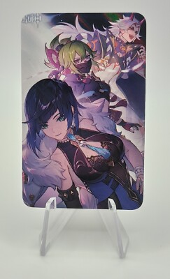 Genshin Impact Karte Yelan Kuki Itto Anime Manga Holo Foil Card Waifu Sexy Neu
