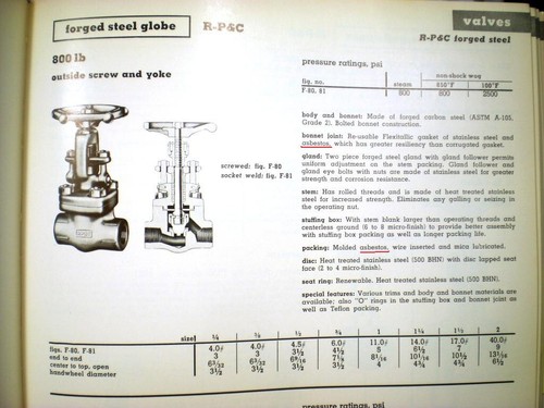 GRINNELL Catalog ASBESTOS Gaskets Valve Packing Pipe Insulation J-M Durabla 1960 - Picture 7 of 9