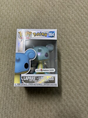 Funko Pop Lapras Pearlescent Pokemon Center Exclusive 864 Pokemon Vinyl Figure 
