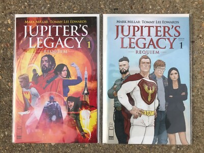 Jupiter's Legacy Requiem #1A & #1B, 2021, Millar/Edwards, Mature, Double-Sized
