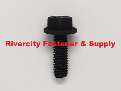 M6-1.0x18 Flange Bolts 6mm x 1.0 x 18mm Grade 10.9 Steel Screws M6x1.0 x 18