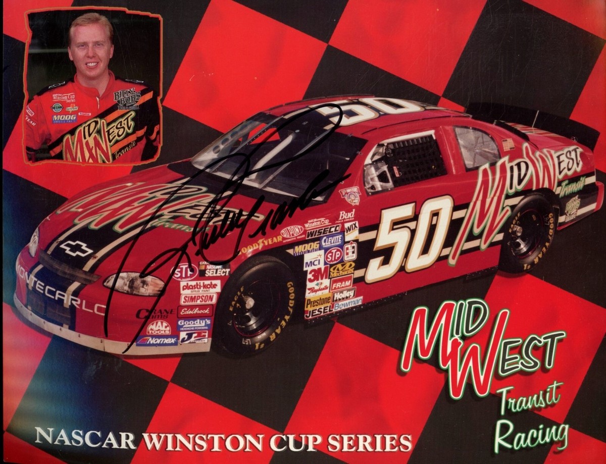 Ricky Craven Midwest Transit NASCAR Winston Cub Signed Hero Card