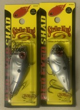 2 Packs Strike King KVD Red Eye Shad Smokey Chrome Blue 2 Tap Tungsten 1/2 OZ