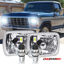 Pair 7x6 5x7 inch LED Headlights Hi/Lo beam F...