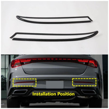 Carbon Fiber Rear Fog Light Lamp Frame Cover Trim For 2021-2024 Kia K5 Optima