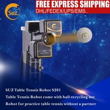 SUZ S201 Automatic Table Tennis Robot for Ping Pong Training with Recycling Net