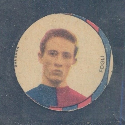 RARA FIGURINA CALCIATORI EDIZIONE * V A V * 1958/59 *BOLOGNA-FOGLI*
