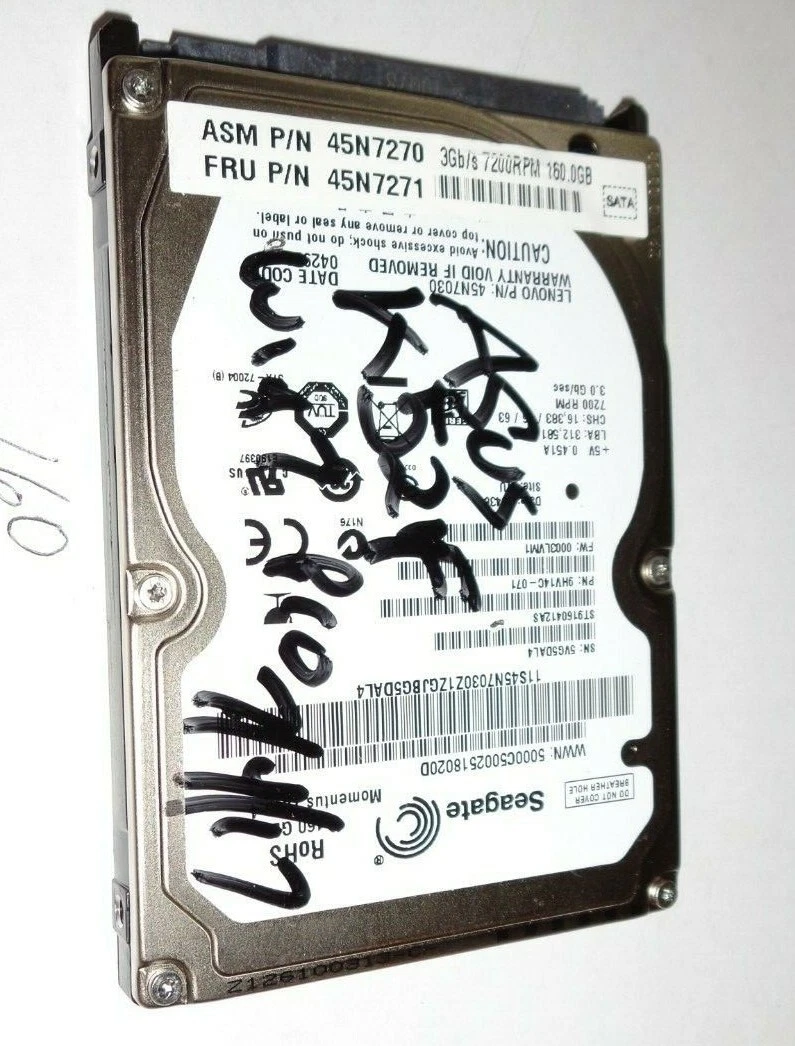 Hard Drive For Asus K52JB K52DE K52JC Laptop 80 GB With Windows 7.