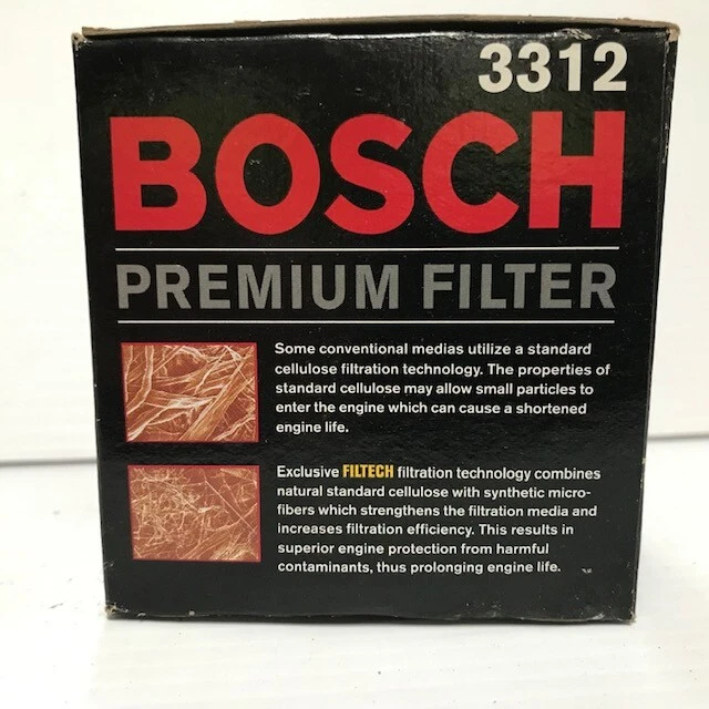 Filtro de aceite premium Bosch 3312 nuevo en caja (FC87-2 T0703) Foto 2 de 4