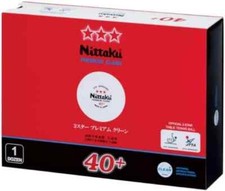 Nittaku 3-Star Premium Clean Table Tennis Balls 12-Pack ITTF Approved