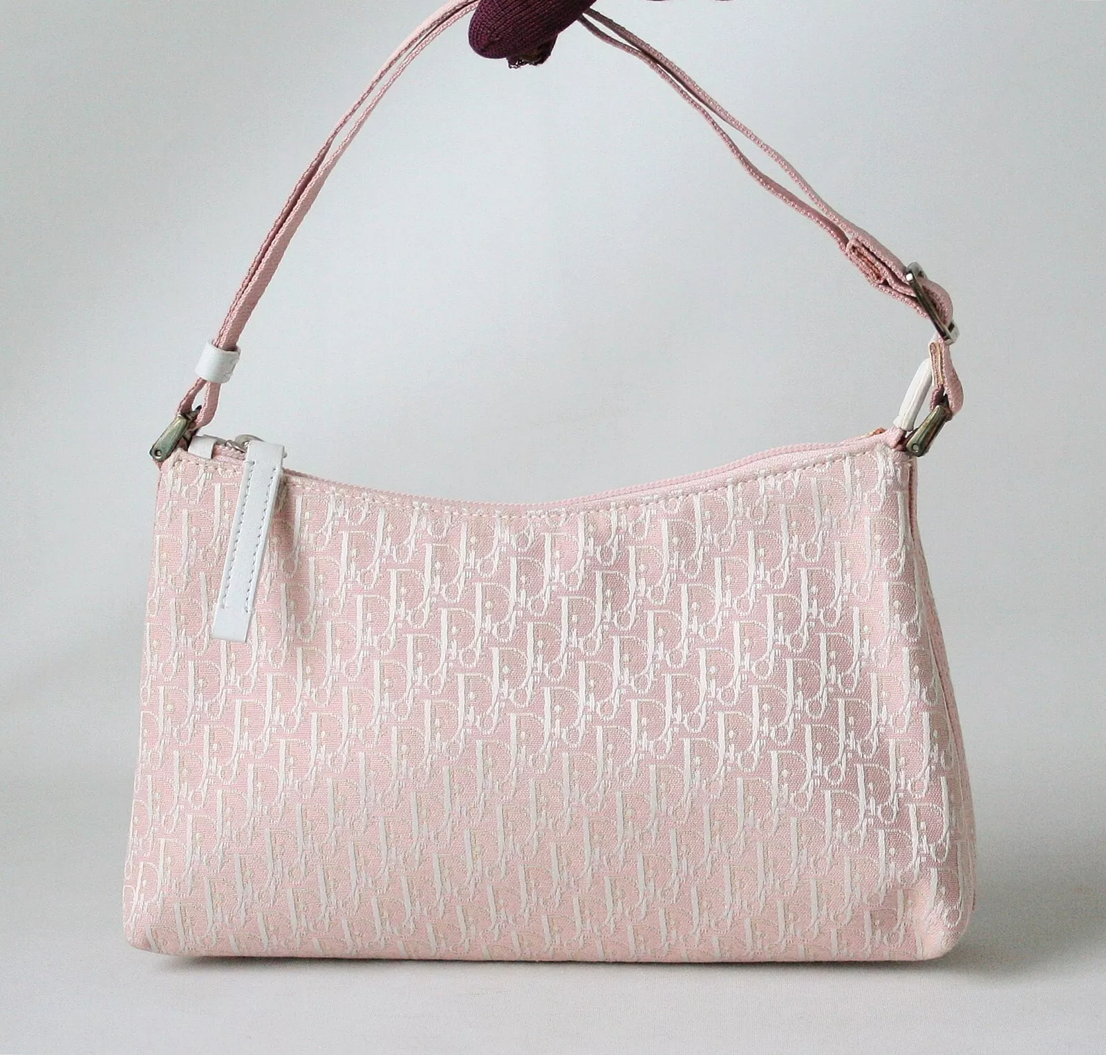 Mini sac pochette rose Christian Dior Trotter bébé, sac de soirée