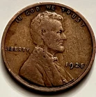 1925 Lincoln Wheat Cent Penny Circulated Fine Very Fine BN1113