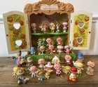 Vintage Strawberry Shortcake Berry Patch Carry Case + 31 Miniatures