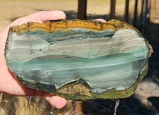 BLUE MOUNTAIN JASPER UNPOLISHED SLAB READY FOR A NEW HOME CAB IT OR POLISH R #2