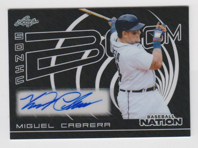 2025 Baseball Nation MIGUEL CABRERA Detroit Tigers SONIC BOOM AUTO 5/10