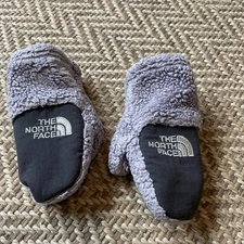 The North Face Infant XS Fuzzy Mittens Gray