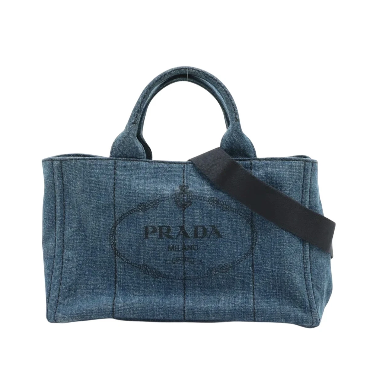 PRADA Denim Exterior Bags & Handbags for Women for sale | eBay