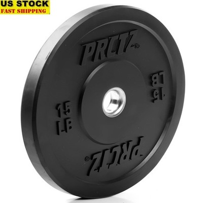 Olympic Bumper Plates Rubber Weight Disc 15lb High Density Durable Gym Equipment