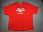 Vtg Nintendo Rehabilitation Clinic 2004 Short Sleeve T-Shirt Size 2XL Red