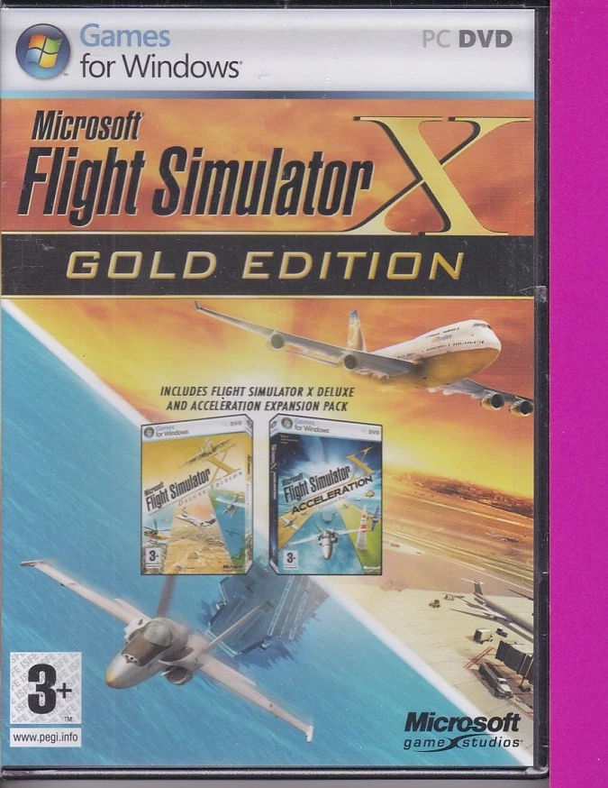 Microsoft Flight Simulator X Gold Edition - Deluxe + Acceleration Pack PC DVD - Image 2 of 3