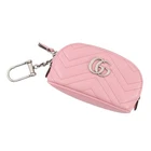 GUCCI GG Marmont Key Pouch Leather Pink 625691